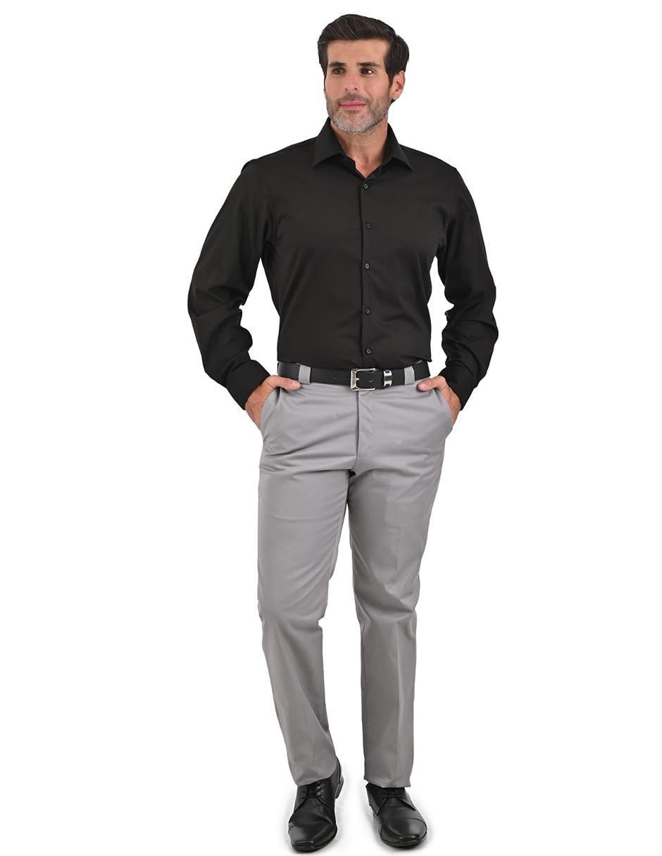"camisa/sobrecamisa" formal michel blanc "de" (si aplica) bambú "manga" larga "para hombre"