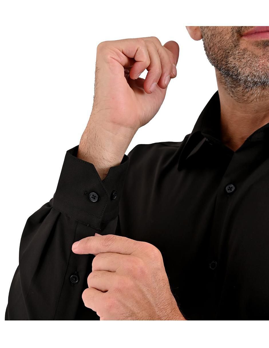 "camisa/sobrecamisa" formal michel blanc "de" (si aplica) bambú "manga" larga "para hombre"
