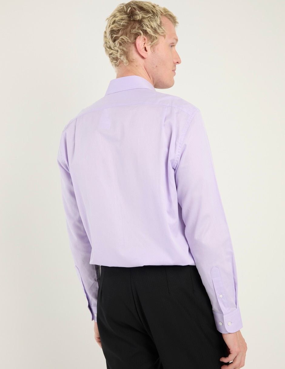 Camisa de vestir de algodón manga larga para hombre 2