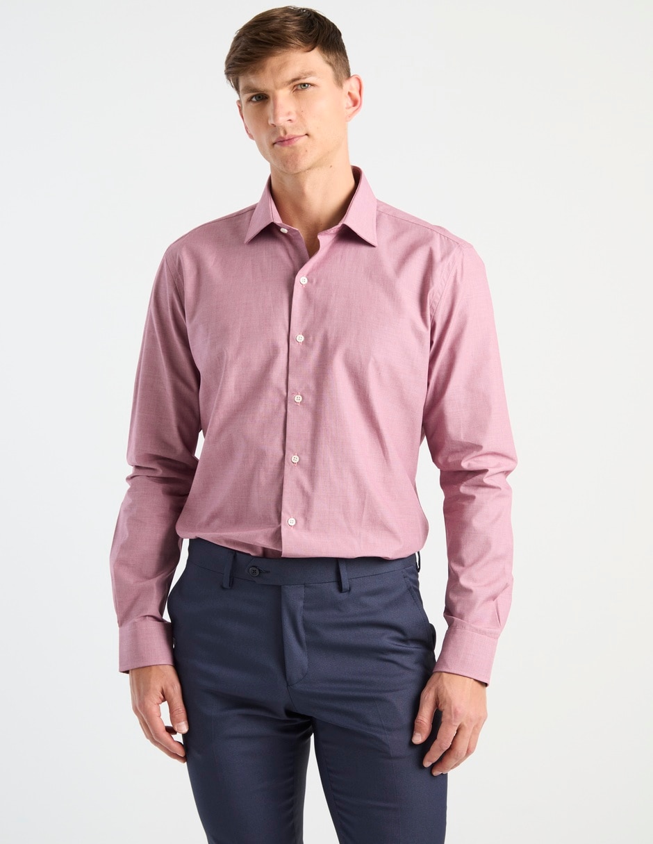 Camisa de vestir de algodón manga larga para hombre Camisa de vestir de algodón manga larga para hombre