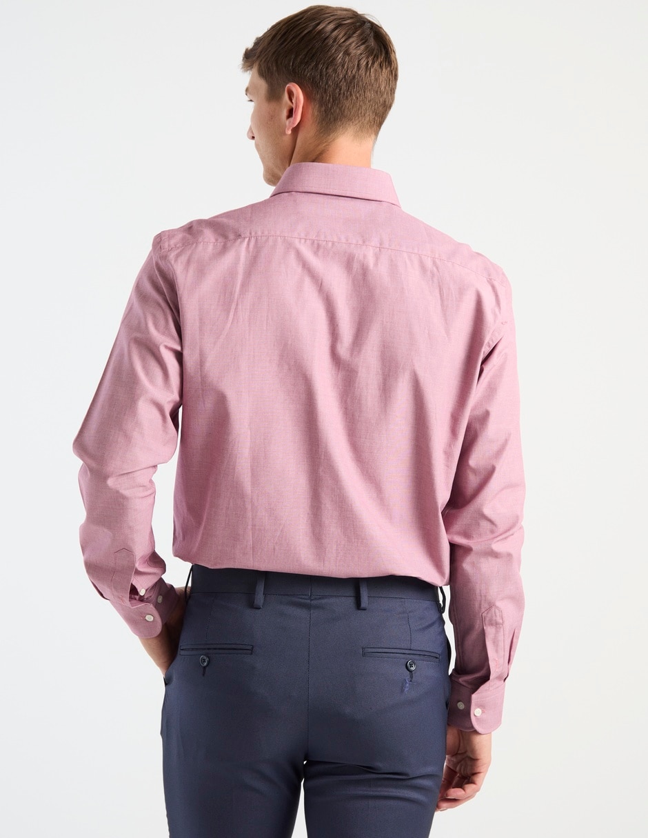 Camisa de vestir de algodón manga larga para hombre 2