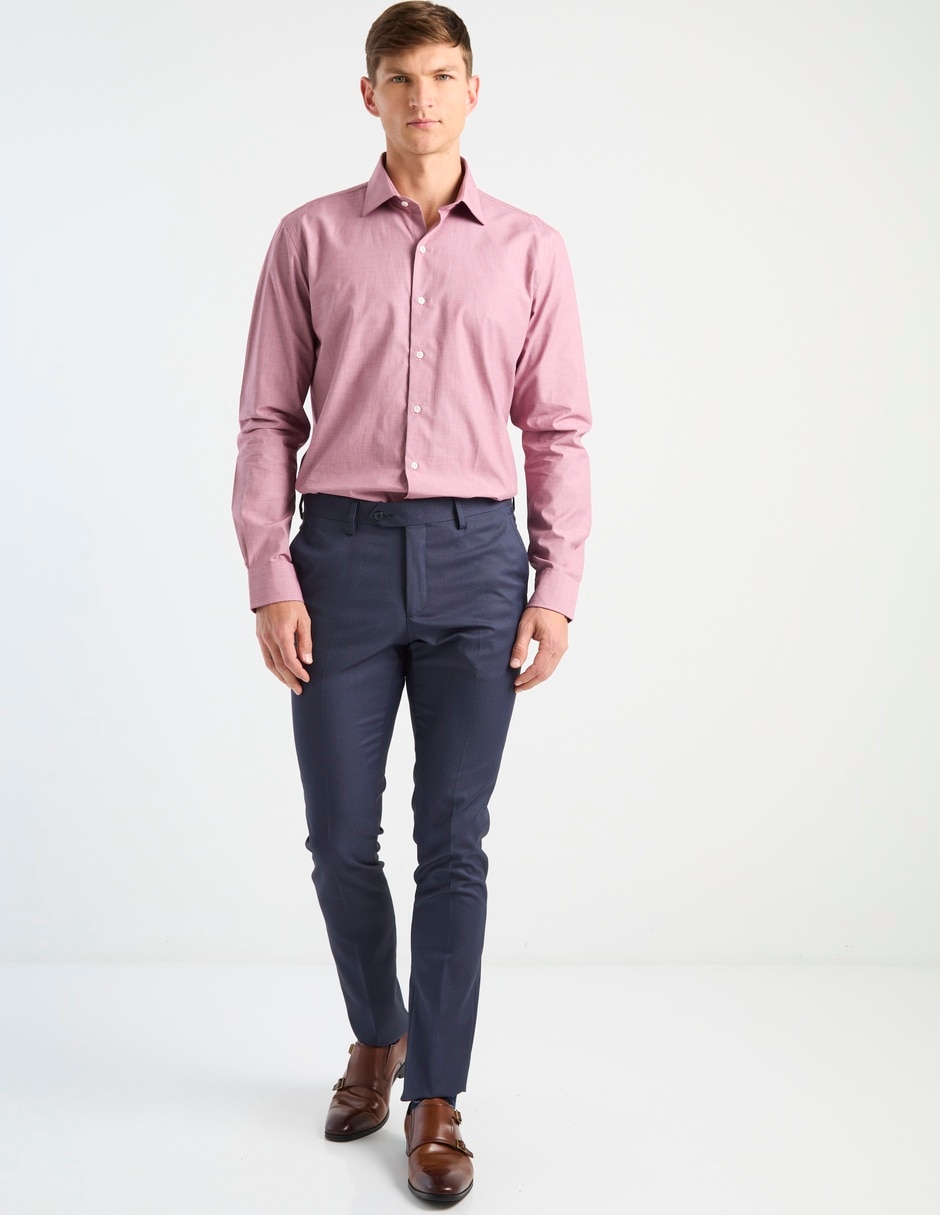Camisa de vestir de algodón manga larga para hombre 3