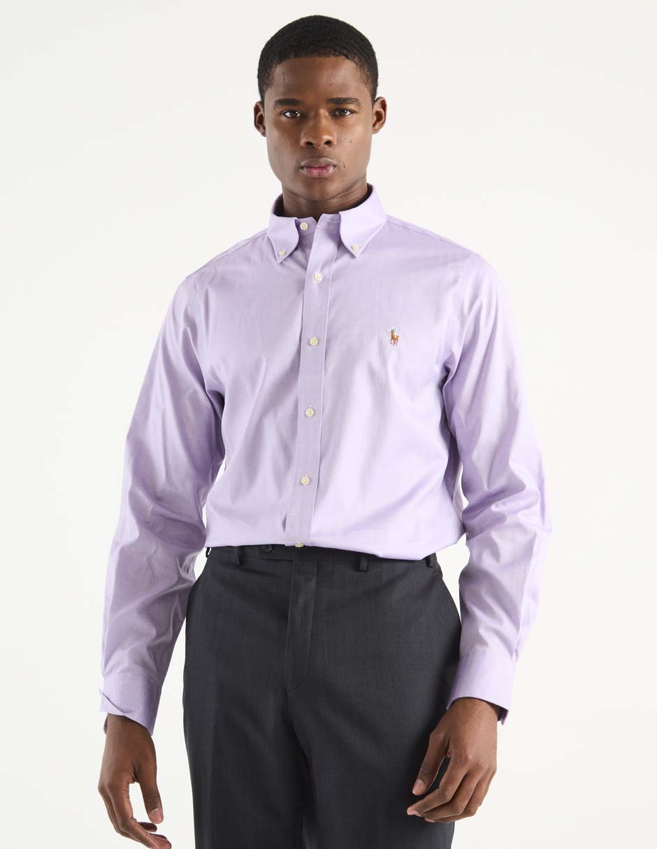 Camisa de vestir manga larga para hombre