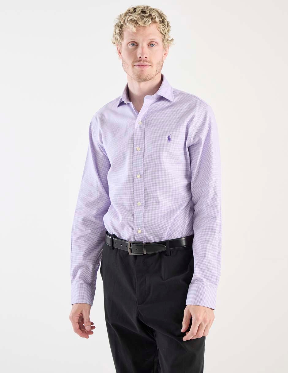 Camisa de vestir de algodón manga larga para hombre Camisa de vestir de algodón manga larga para hombre