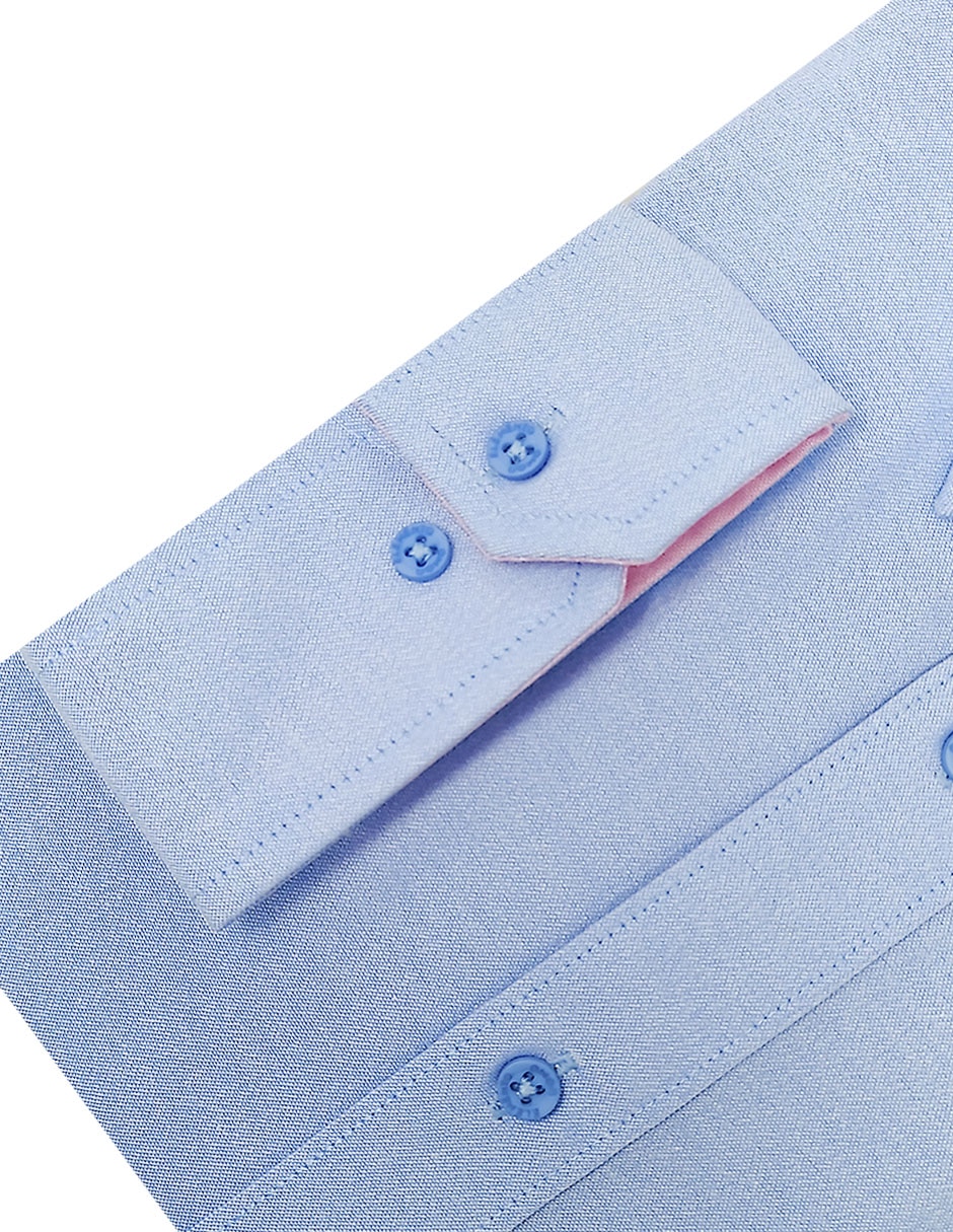 Camisa formal manga larga para hombre 4