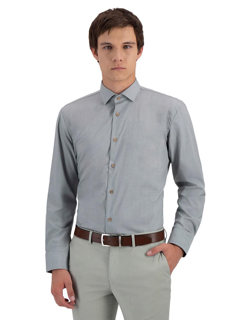 Camisa Formal Blanca A Cuadros Para Hombre Tela Italiana - DELAESPRIELLA STYLE