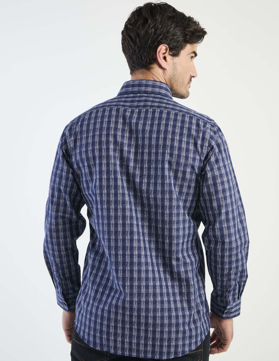 Camisa casual manga larga para hombre 2