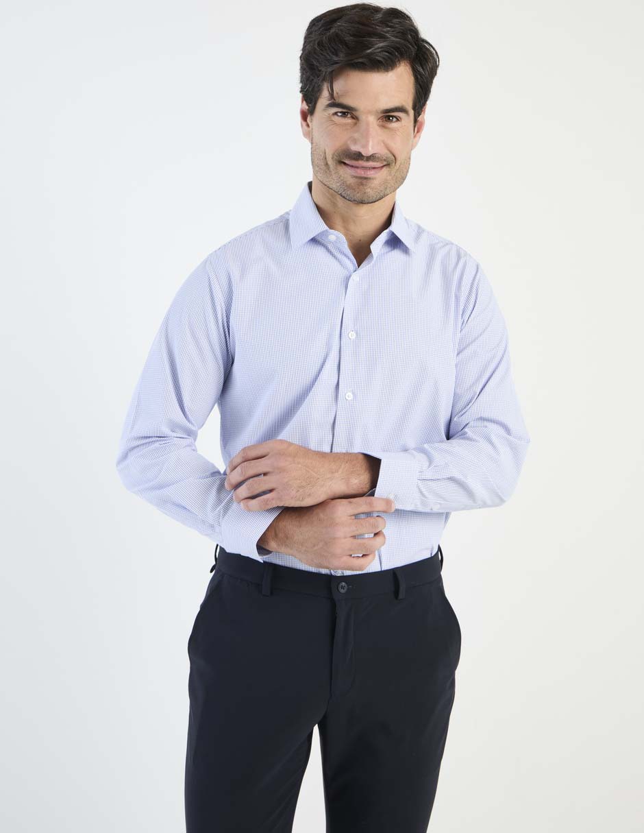 Camisa de vestir manga larga para hombre