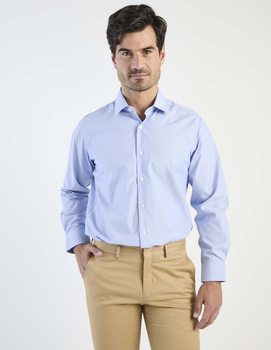 Camisa de vestir manga larga para hombre