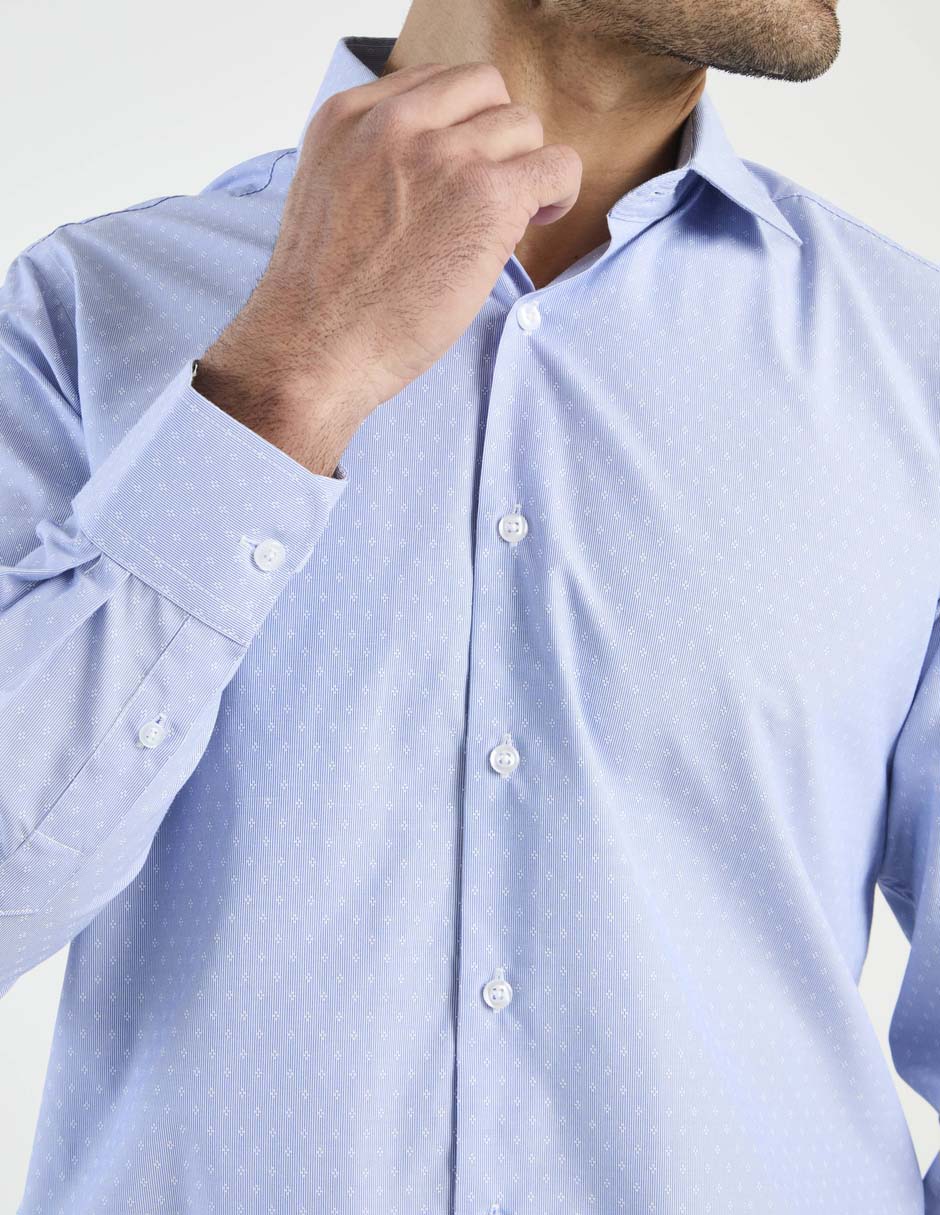Camisa de vestir manga larga para hombre 4
