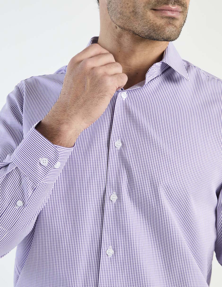 Camisa de vestir manga larga para hombre 4