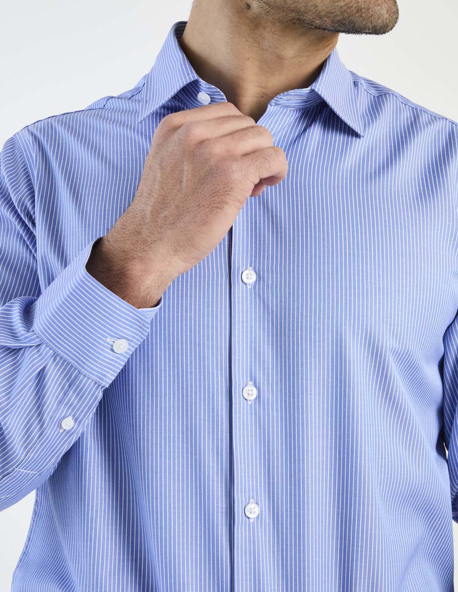 Camisa de vestir manga larga para hombre 4