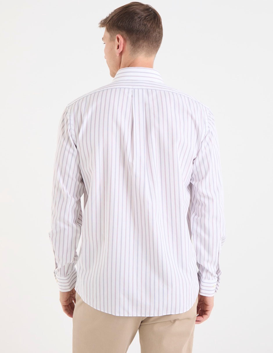 Camisa de vestir de algodón manga larga para hombre 2