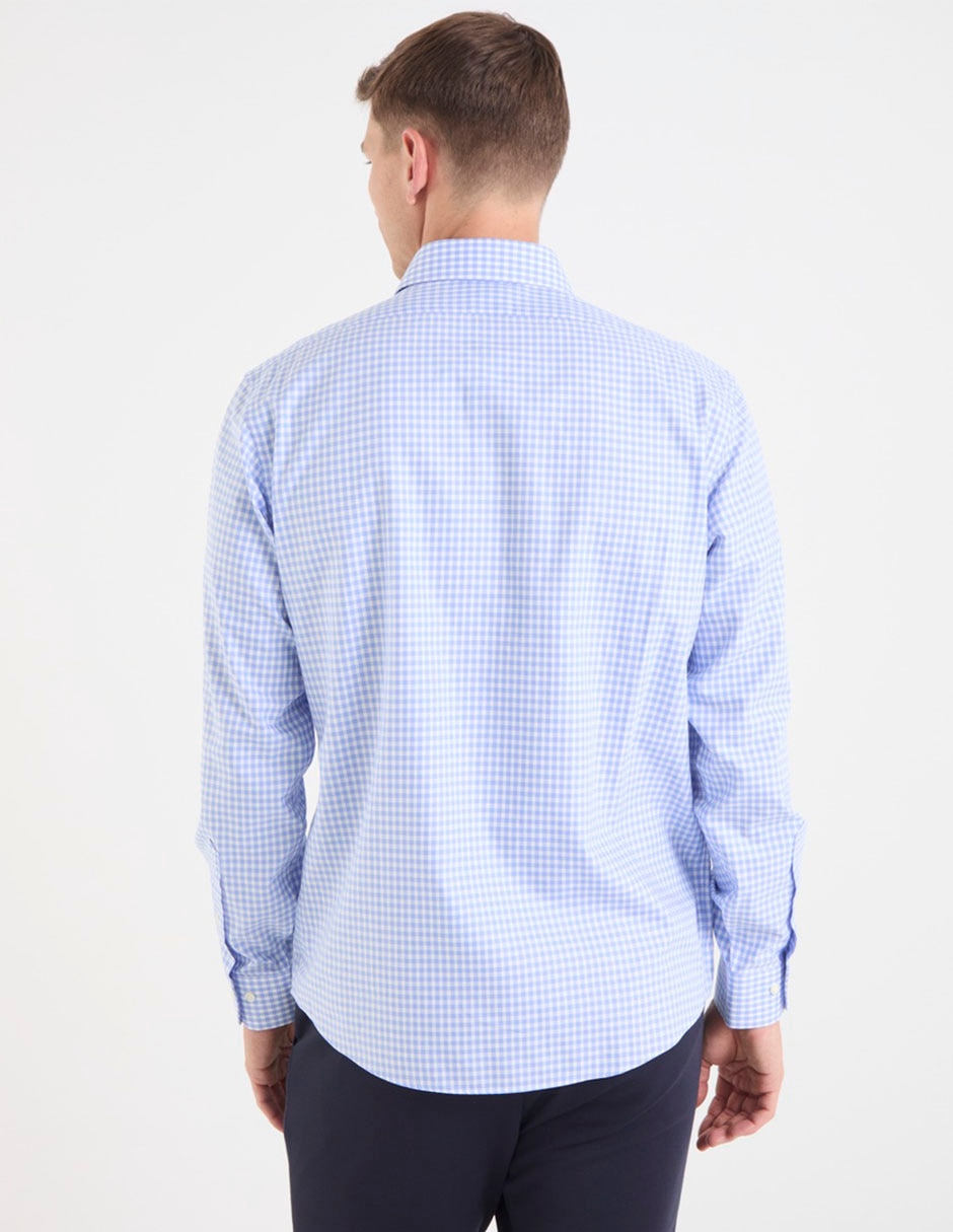 Camisa de vestir de algodón manga larga para hombre 2