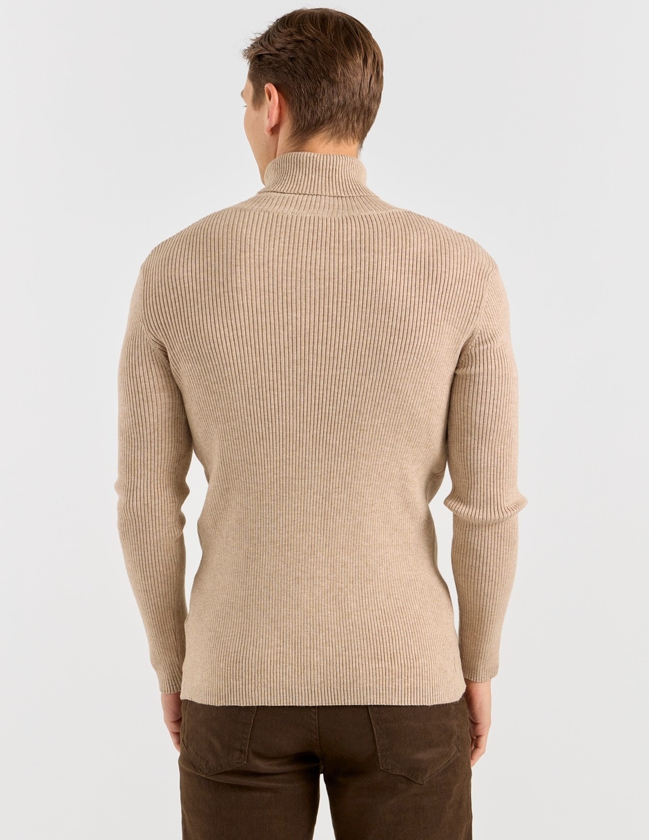 Suéter cuello tortuga para hombre 2