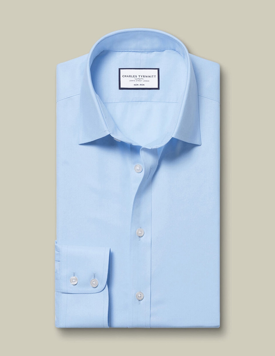 Camisa de vestir de algodón manga larga para hombre 3