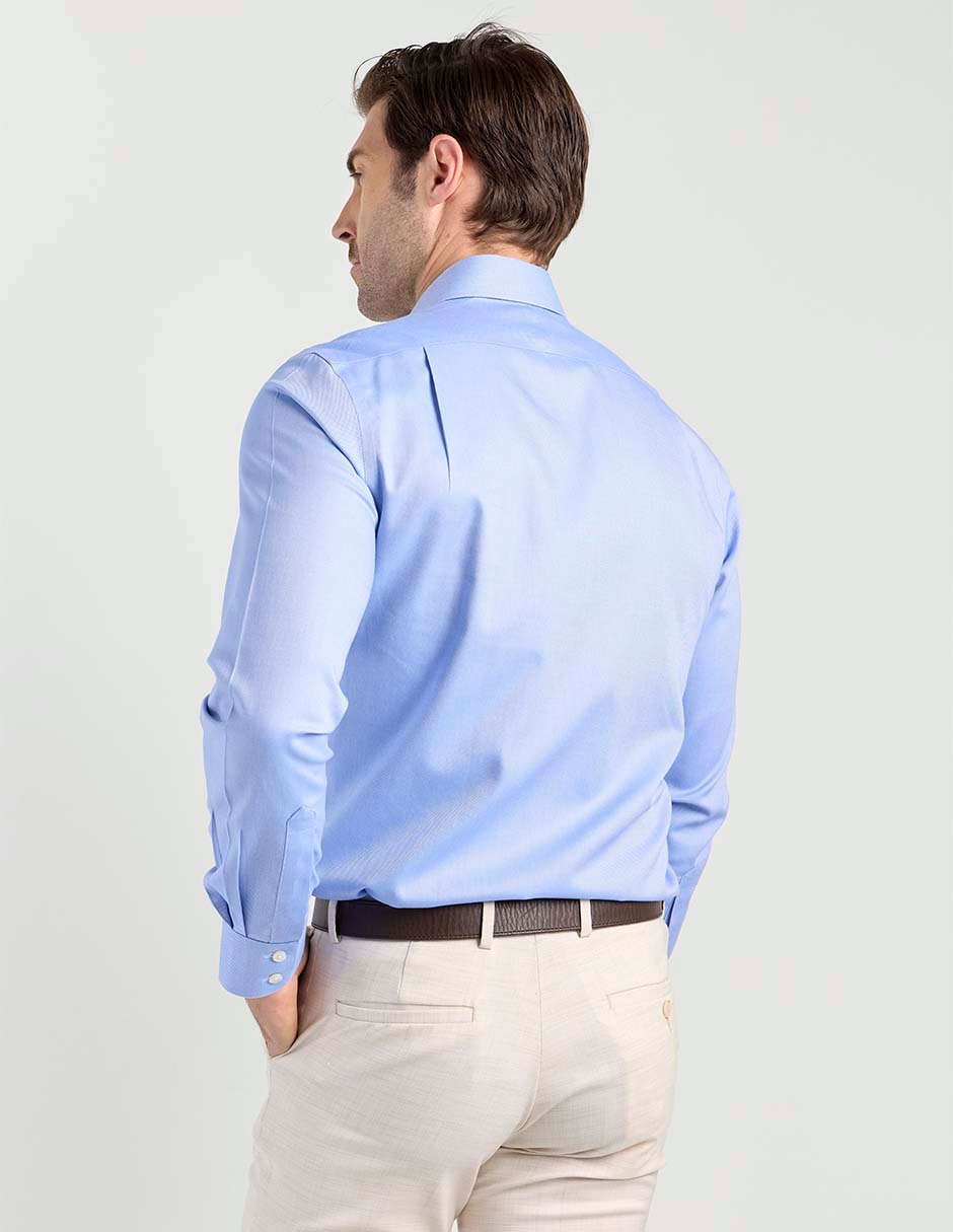 Camisa de vestir de algodón manga larga para hombre 6