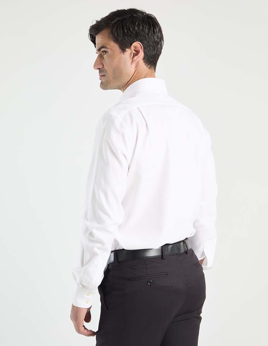 Camisa de vestir de algodón manga larga para hombre 2