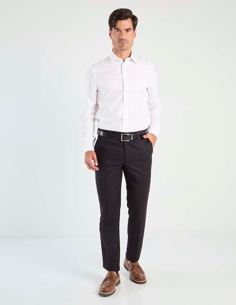 Camisa de vestir de algodón manga larga para hombre 3