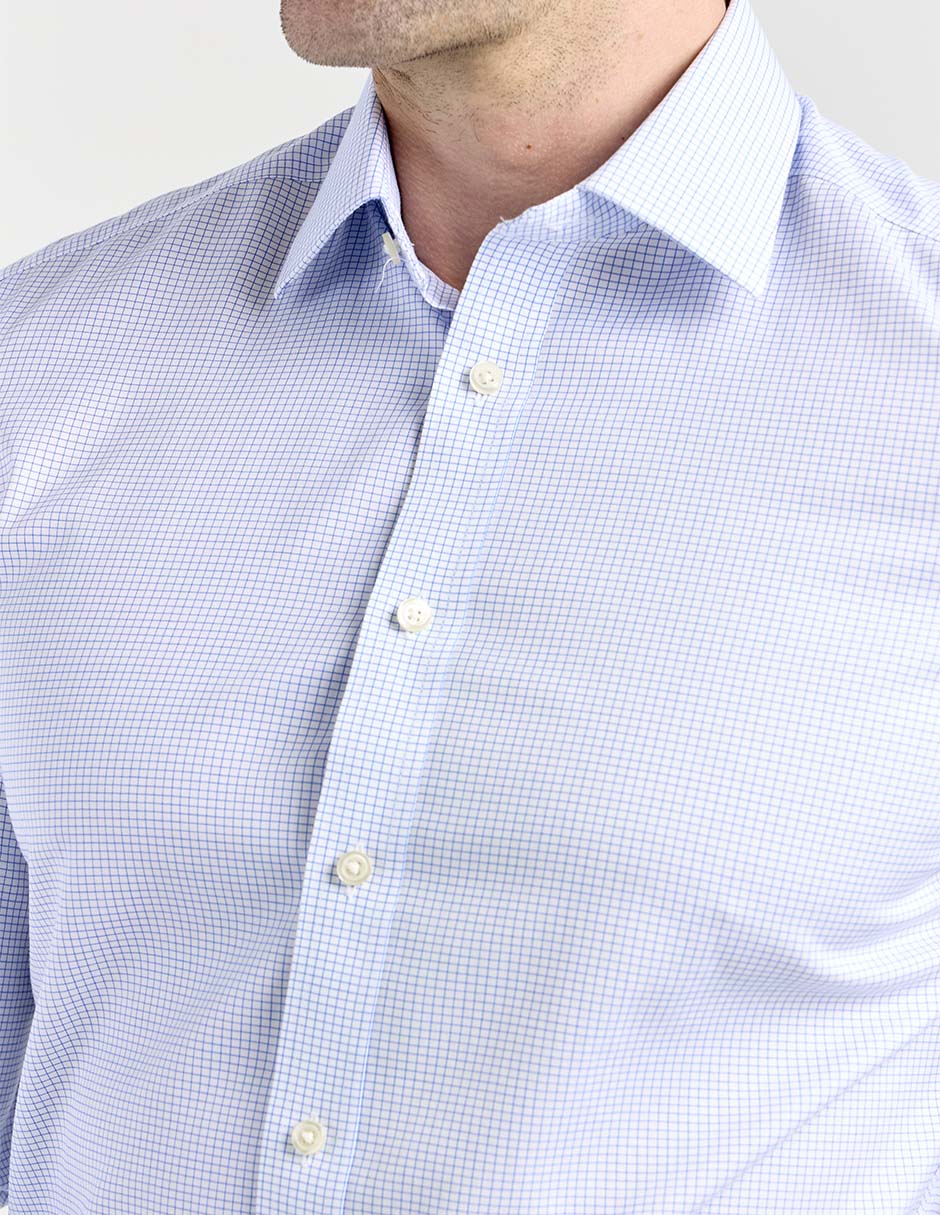 Camisa de vestir de algodón manga larga para hombre 9
