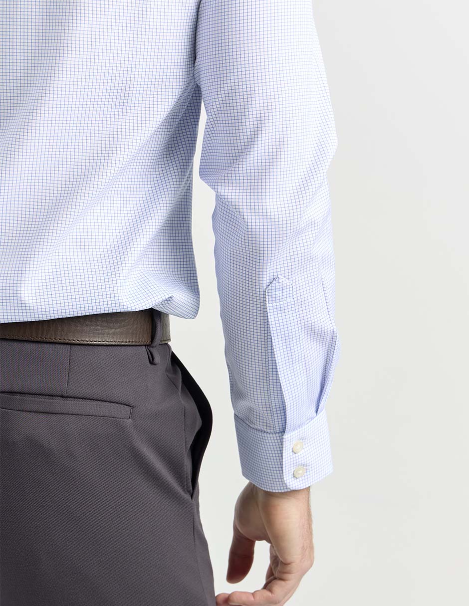 Camisa de vestir de algodón manga larga para hombre 10