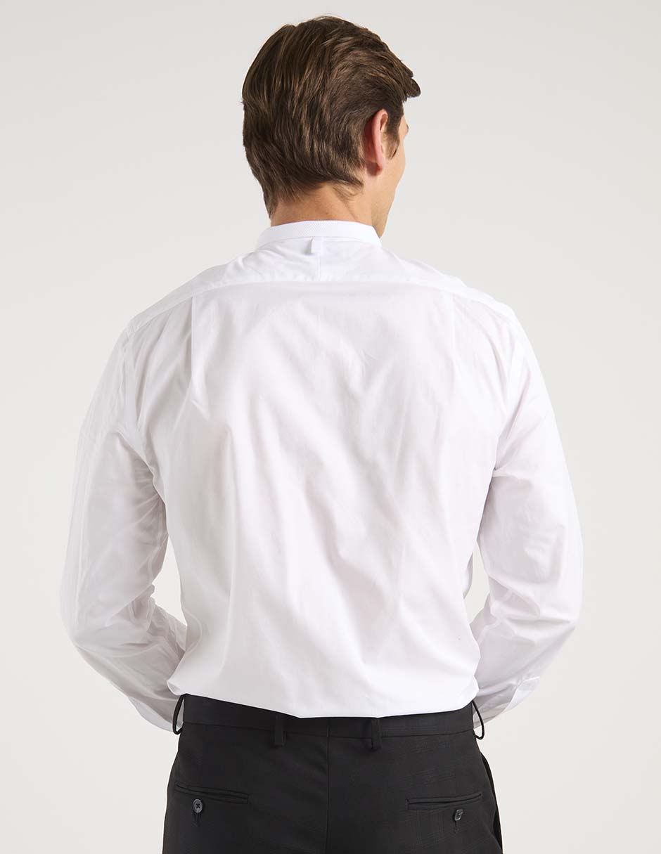 Camisa de vestir de algodón manga larga para hombre 11