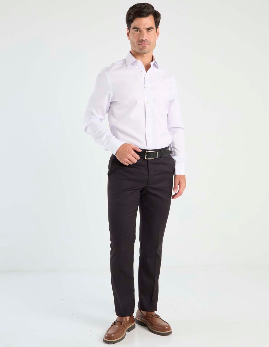 Camisa de vestir de algodón manga larga para hombre 3