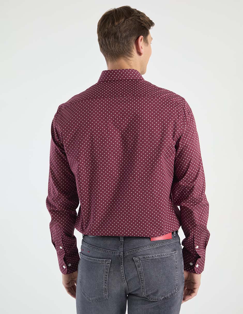 Camisa de vestir de algodón manga larga para hombre 2