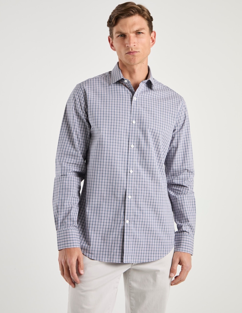 Camisa de vestir de algodón manga larga para hombre Camisa de vestir de algodón manga larga para hombre