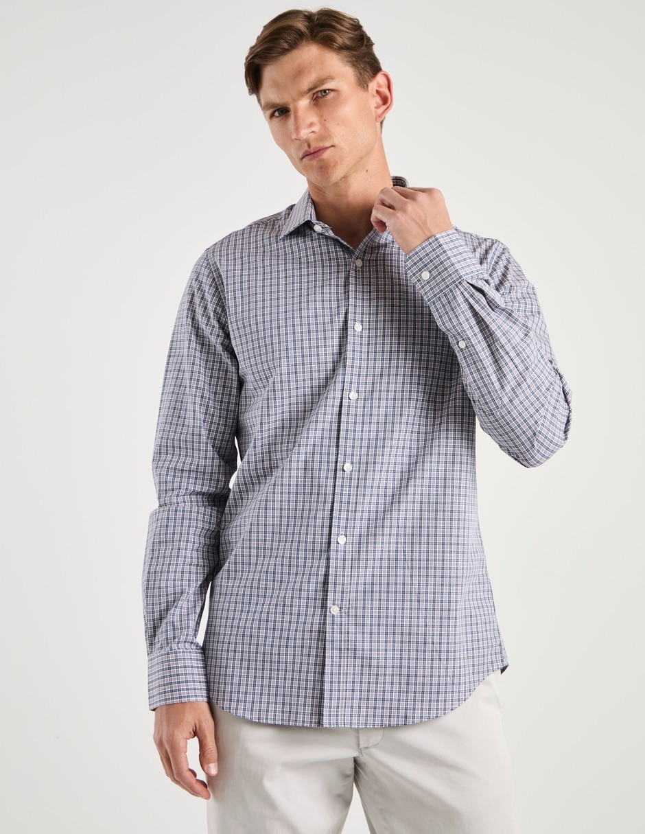 Camisa de vestir de algodón manga larga para hombre 2