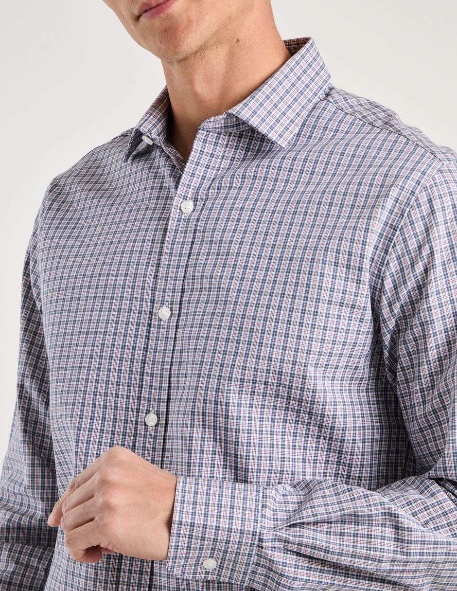 Camisa de vestir de algodón manga larga para hombre 5