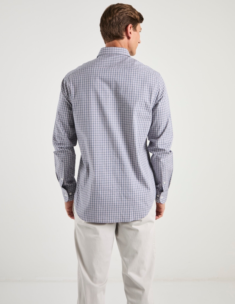Camisa de vestir de algodón manga larga para hombre 6