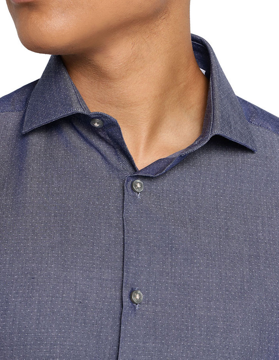 Camisa de vestir de manga larga para hombre 4