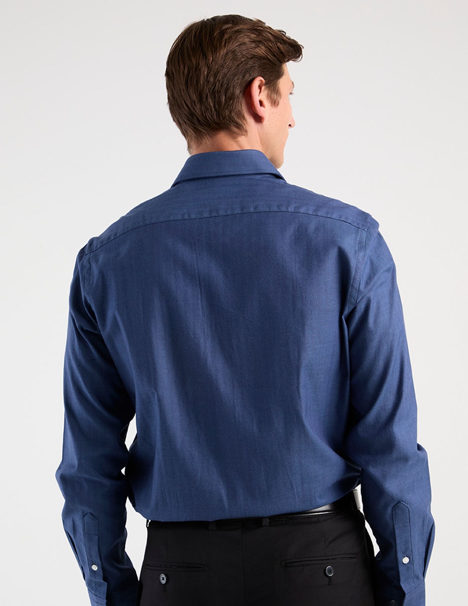 Camisa de vestir de algodón manga larga para hombre 6