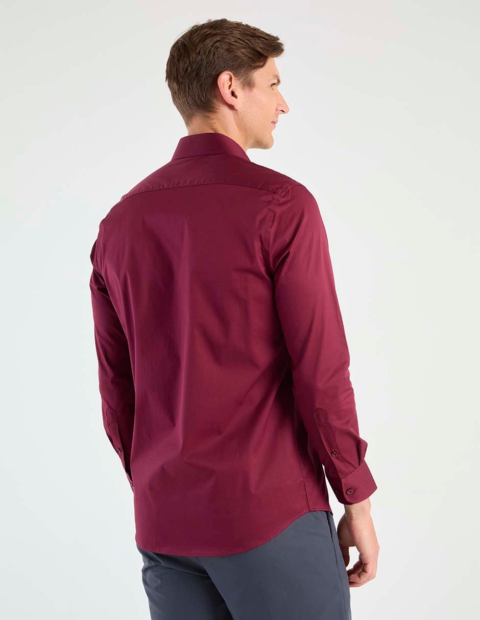 Camisa business casual de algodón manga larga para hombre 2