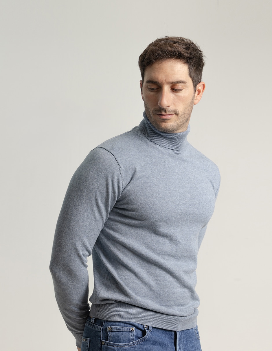 Suéter cuello tortuga para hombre 2