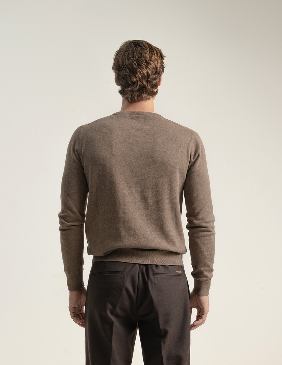 Suéter cuello redondo para hombre