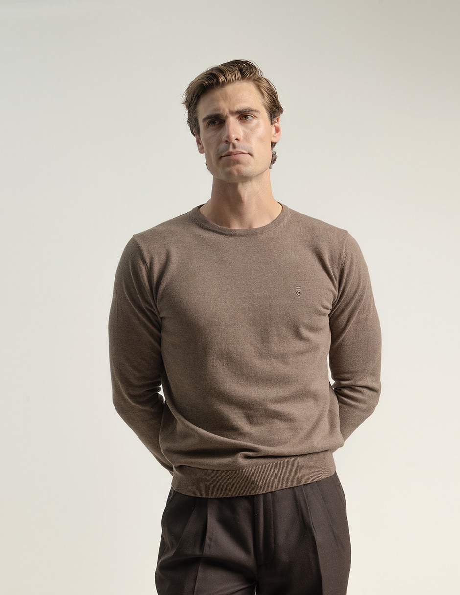 Suéter cuello redondo para hombre