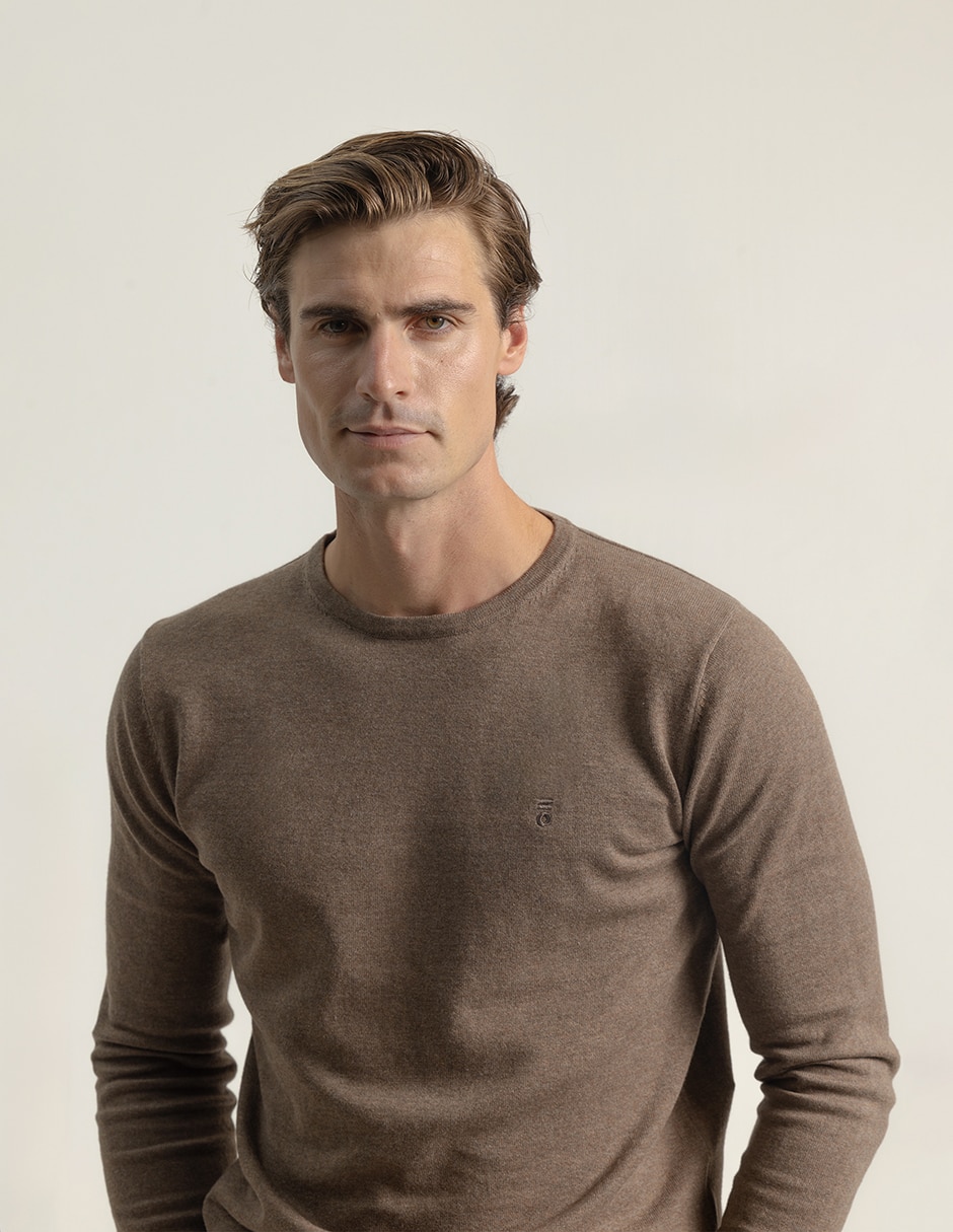 Suéter cuello redondo para hombre