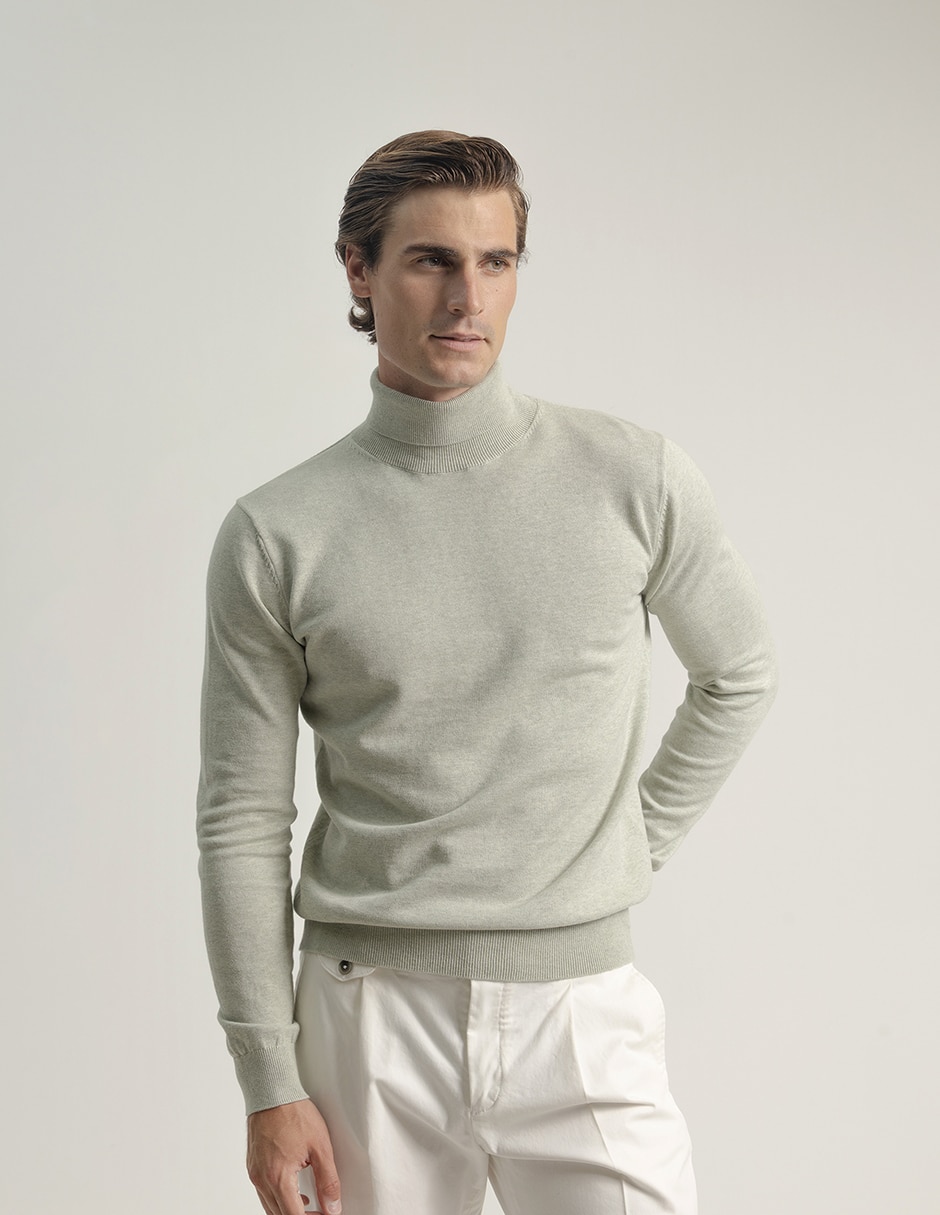 Suéter cuello tortuga para hombre 2