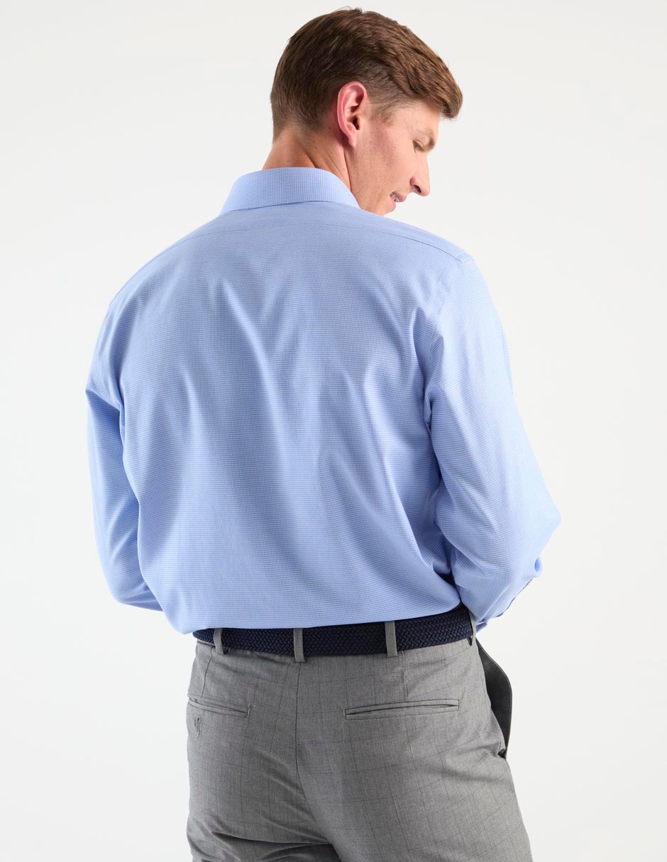 Camisa de vestir de algodón manga larga para hombre 2