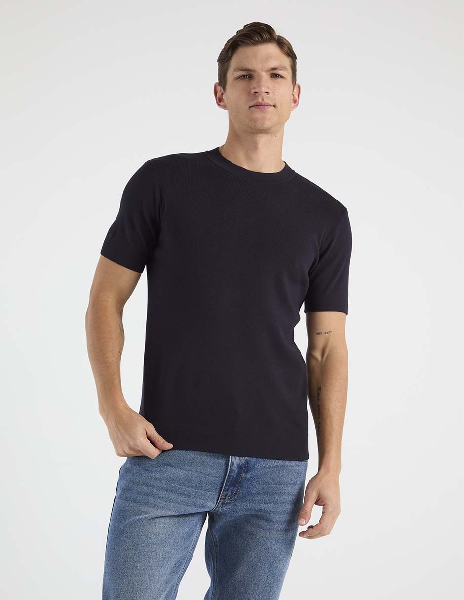Playera cuello redondo para hombre