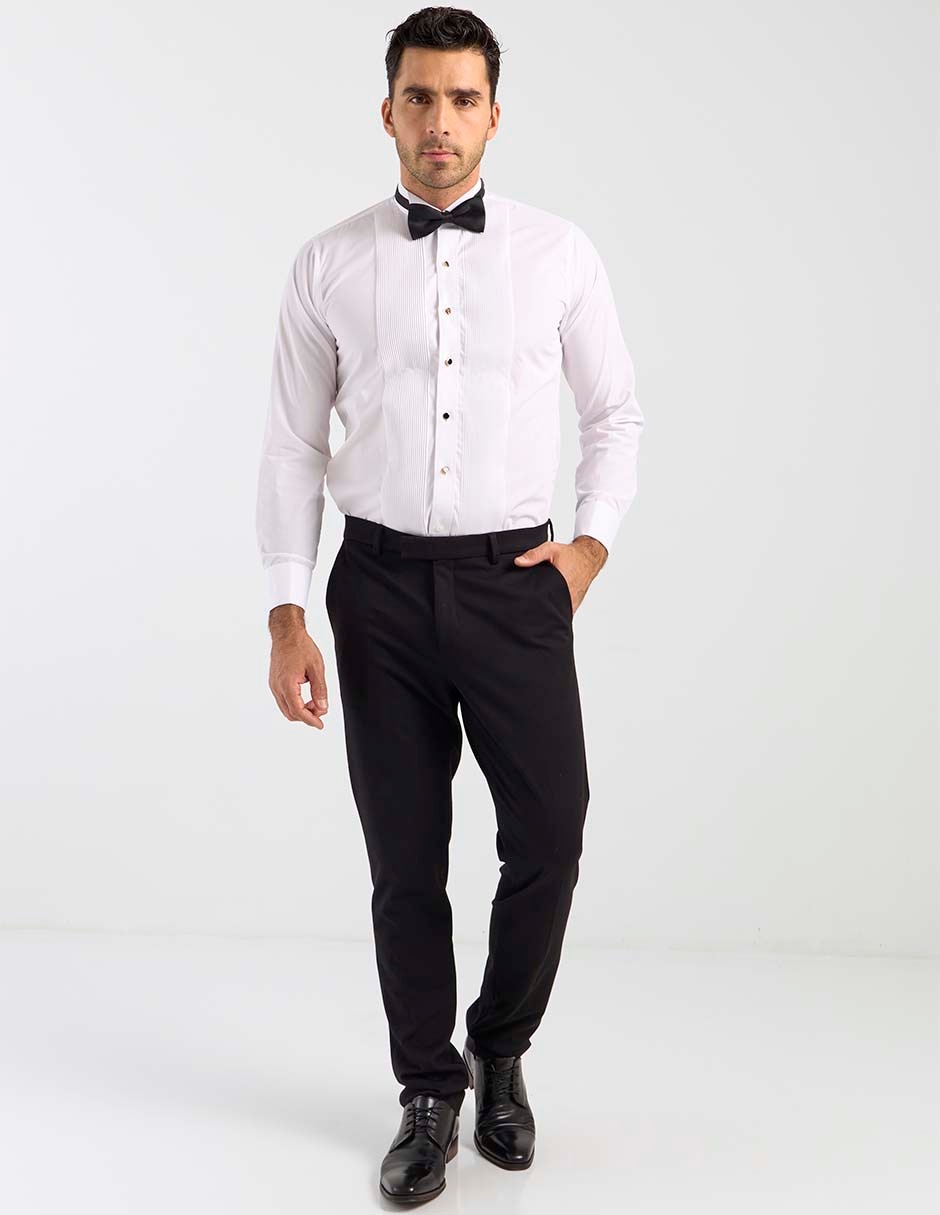 Camisa de vestir de algodón manga larga para hombre 3