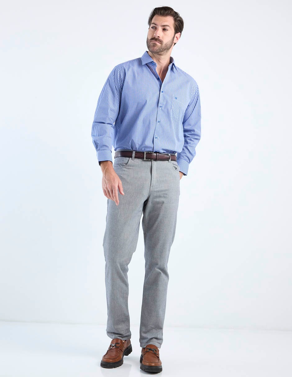 Camisa casual manga larga para hombre 3