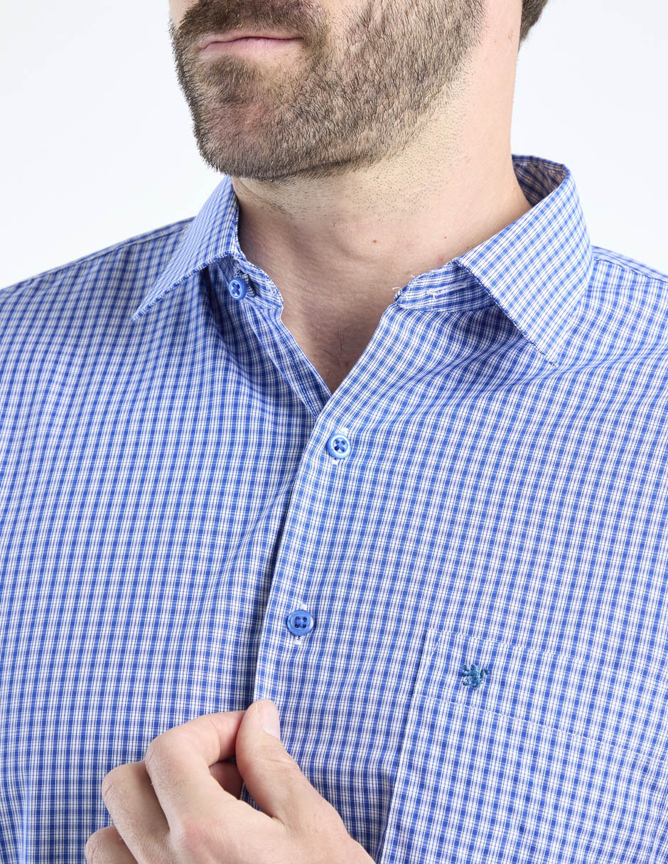 Camisa casual manga larga para hombre 4