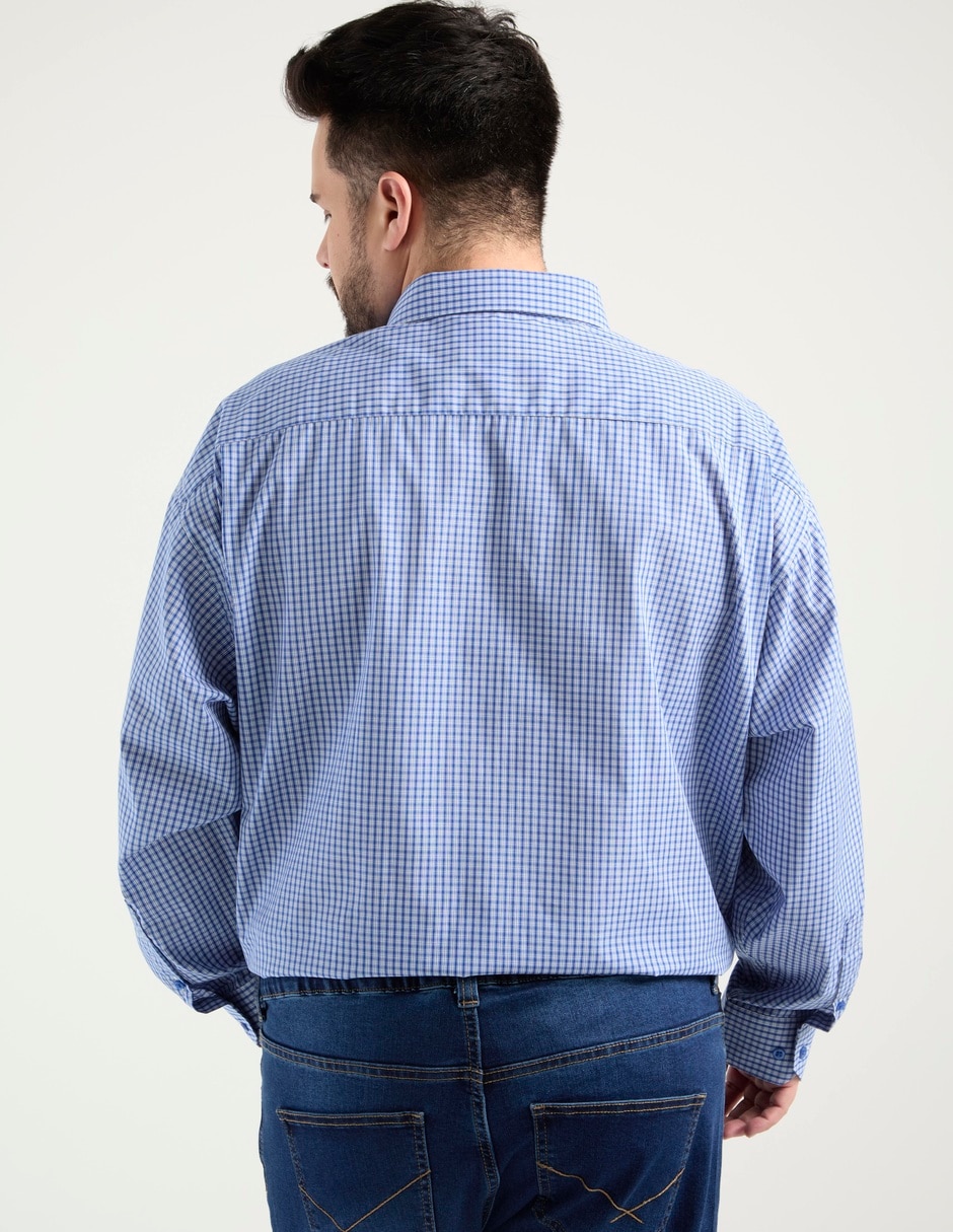 Camisa de vestir de algodón manga larga para hombre 2