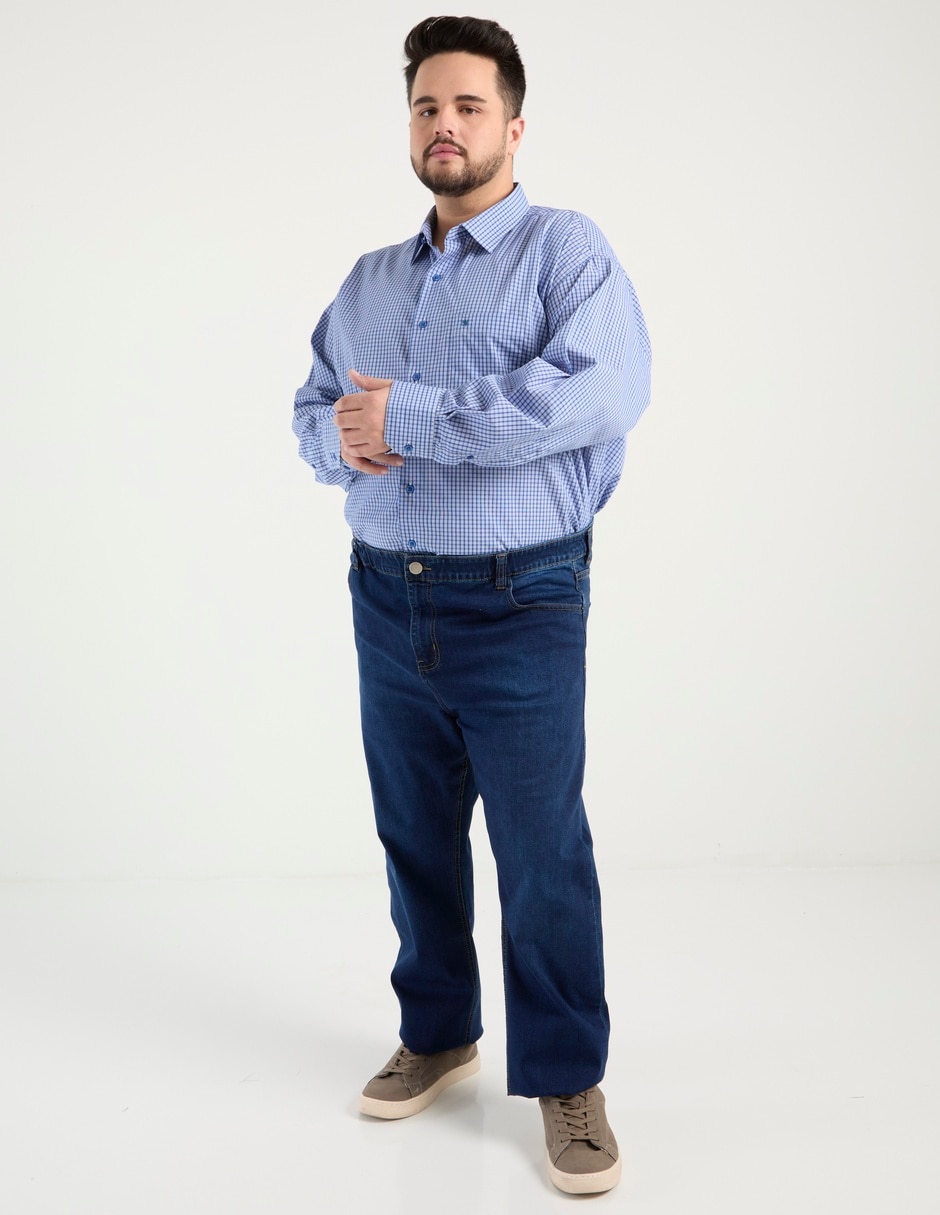 Camisa de vestir de algodón manga larga para hombre 3