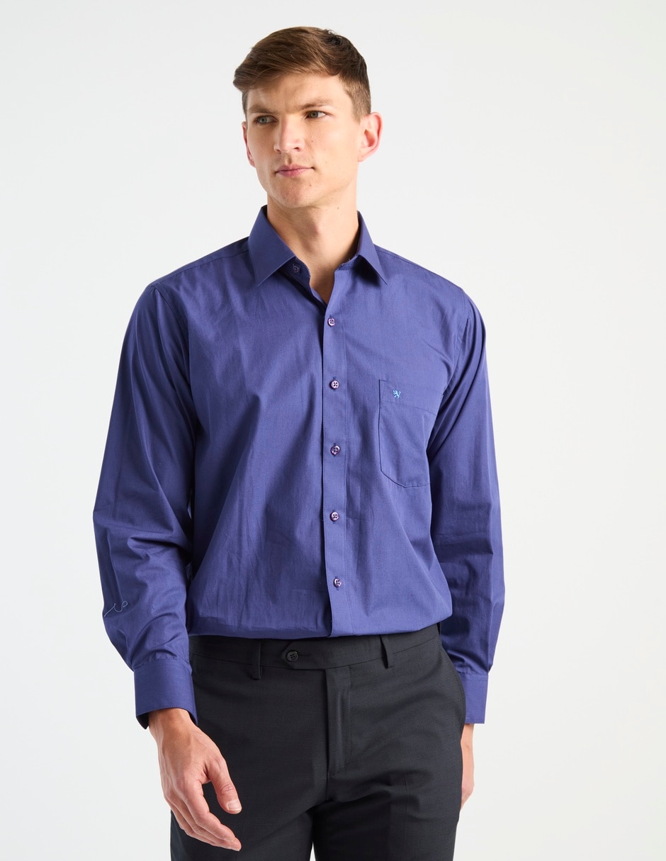 Camisa de vestir manga larga para hombre
