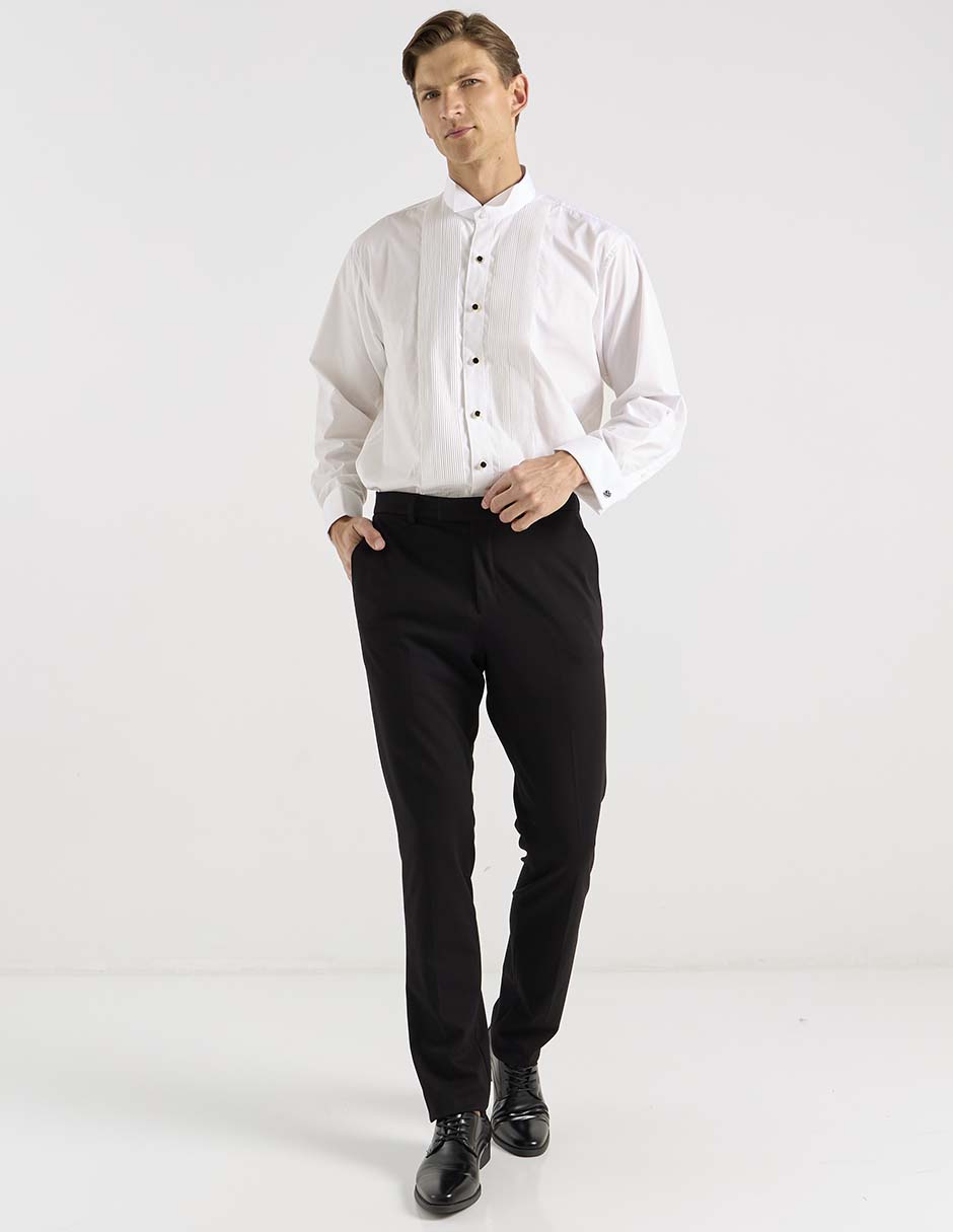 Camisa de vestir de algodón manga larga para hombre 3