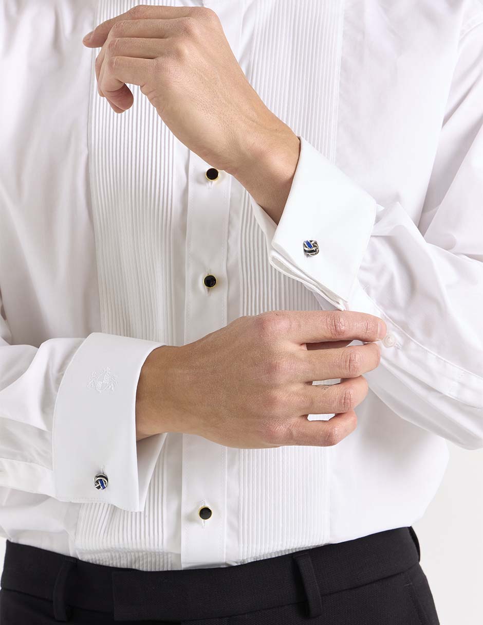Camisa de vestir de algodón manga larga para hombre 5